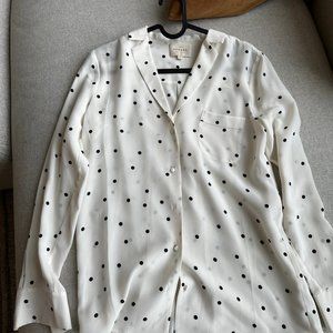 Sezane Florence polka dot silk shirt - brand new with no tag